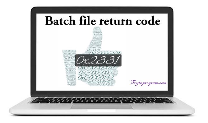 return code batch file