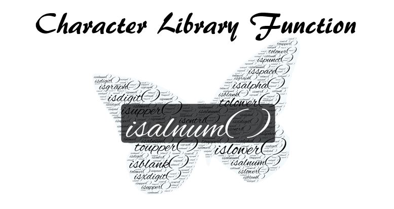 C library function isalnum