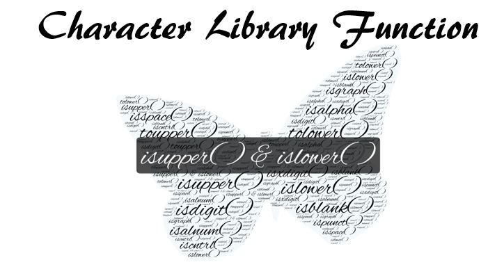 C islower() and isupper()