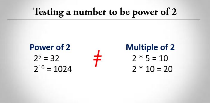 C program to check if a number is power of 2