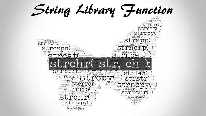 C string library function strchr()