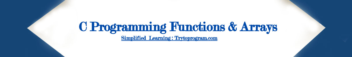 c function and arrays