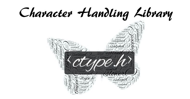 c programming character handling library functions