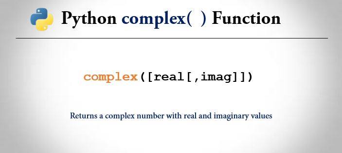 python complex() function