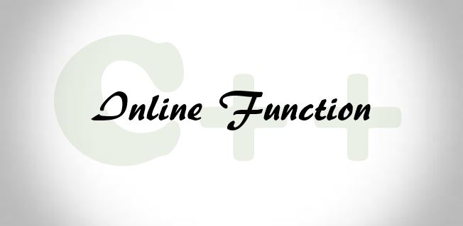 inline function in C++