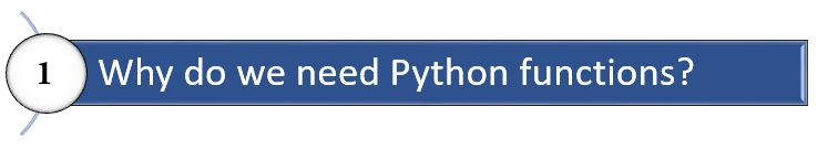 python function need