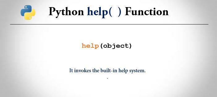 python help() method