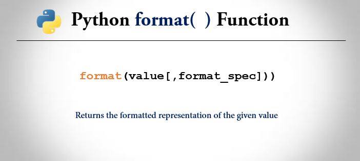 python format() function