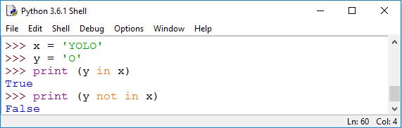python membership operator