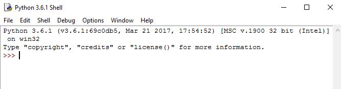 python shell