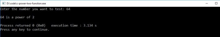 C Program To Test If A Number Is A Power Of 2 (Source Code)